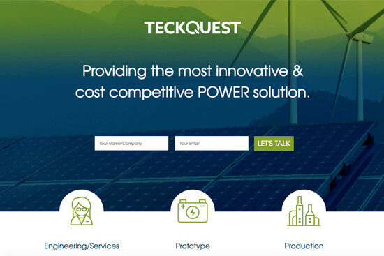 Landing pages: Acquiring new users and increasing sales with one simple page Landing page for teckquest.com