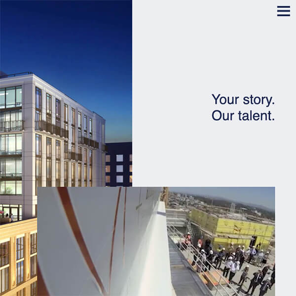 Custom website for PR company project thumbnail